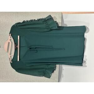 Adele & May Green Puff Sleeve Blouse